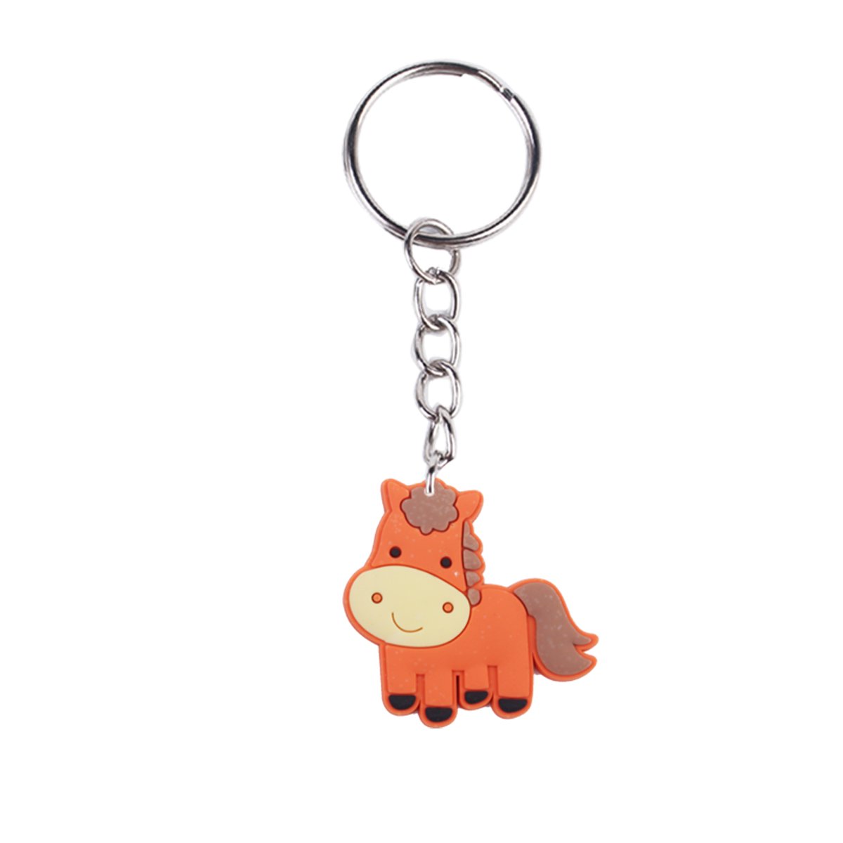 2024 New arrive PVC rubber store festival promotional gift key chains Wholesale cartoon Farm key ring custom design Bag pendant