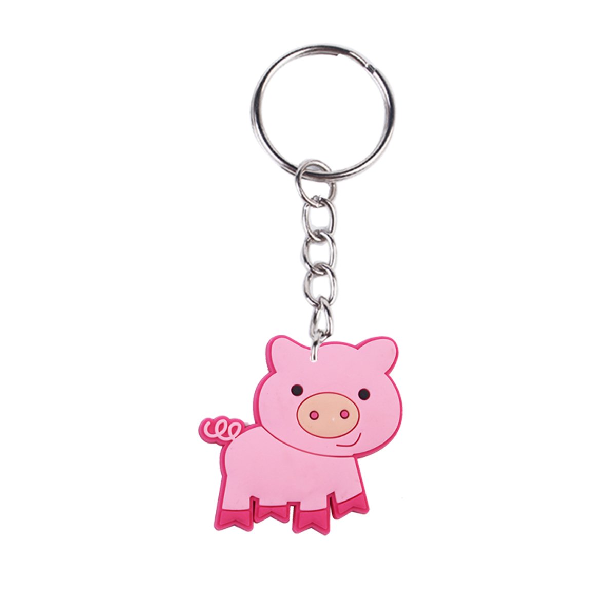 2024 New arrive PVC rubber store festival promotional gift key chains Wholesale cartoon Farm key ring custom design Bag pendant