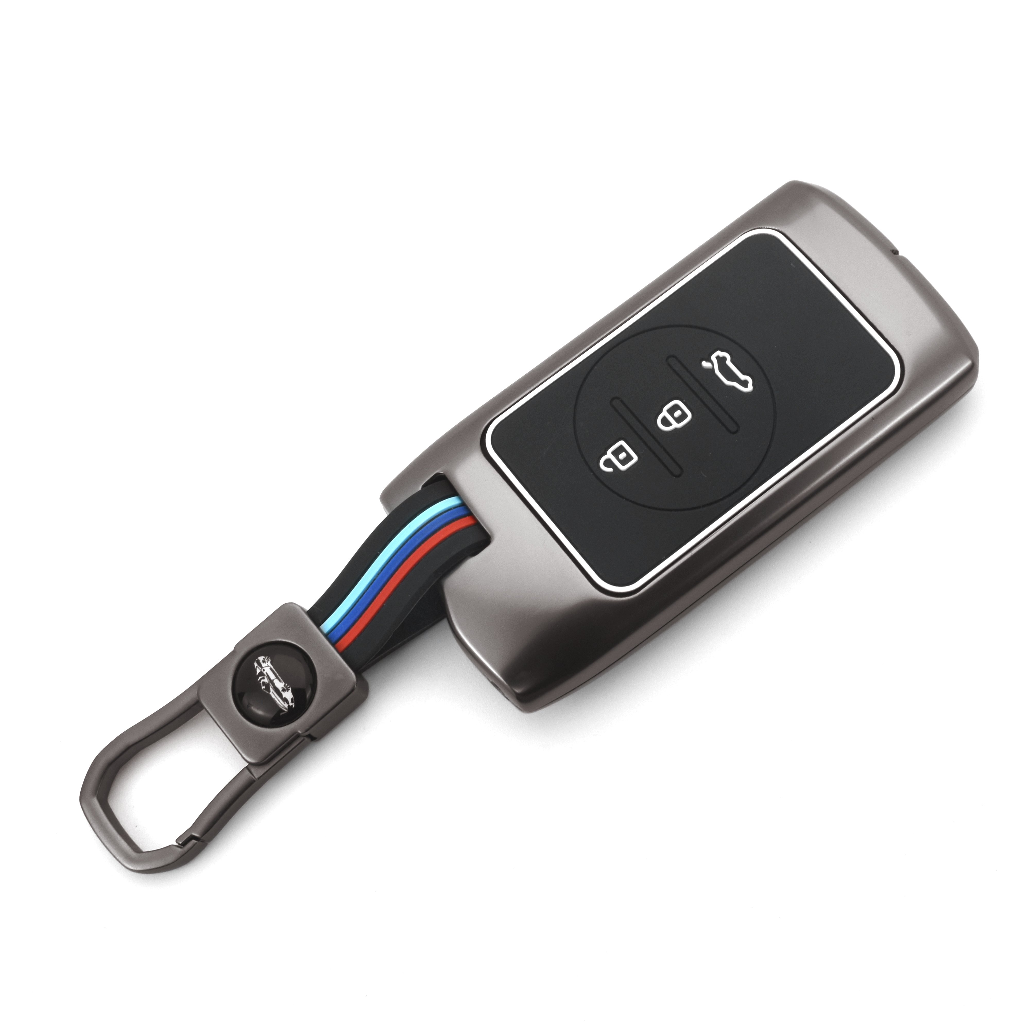 DM Zinc Alloy Car Key Case Full Cover For Chery Tiggo 8 7 Pro Arrizo 5 Pro 3x 5x Gx EQ7 Exeed TX ET-i Keychain Accessories