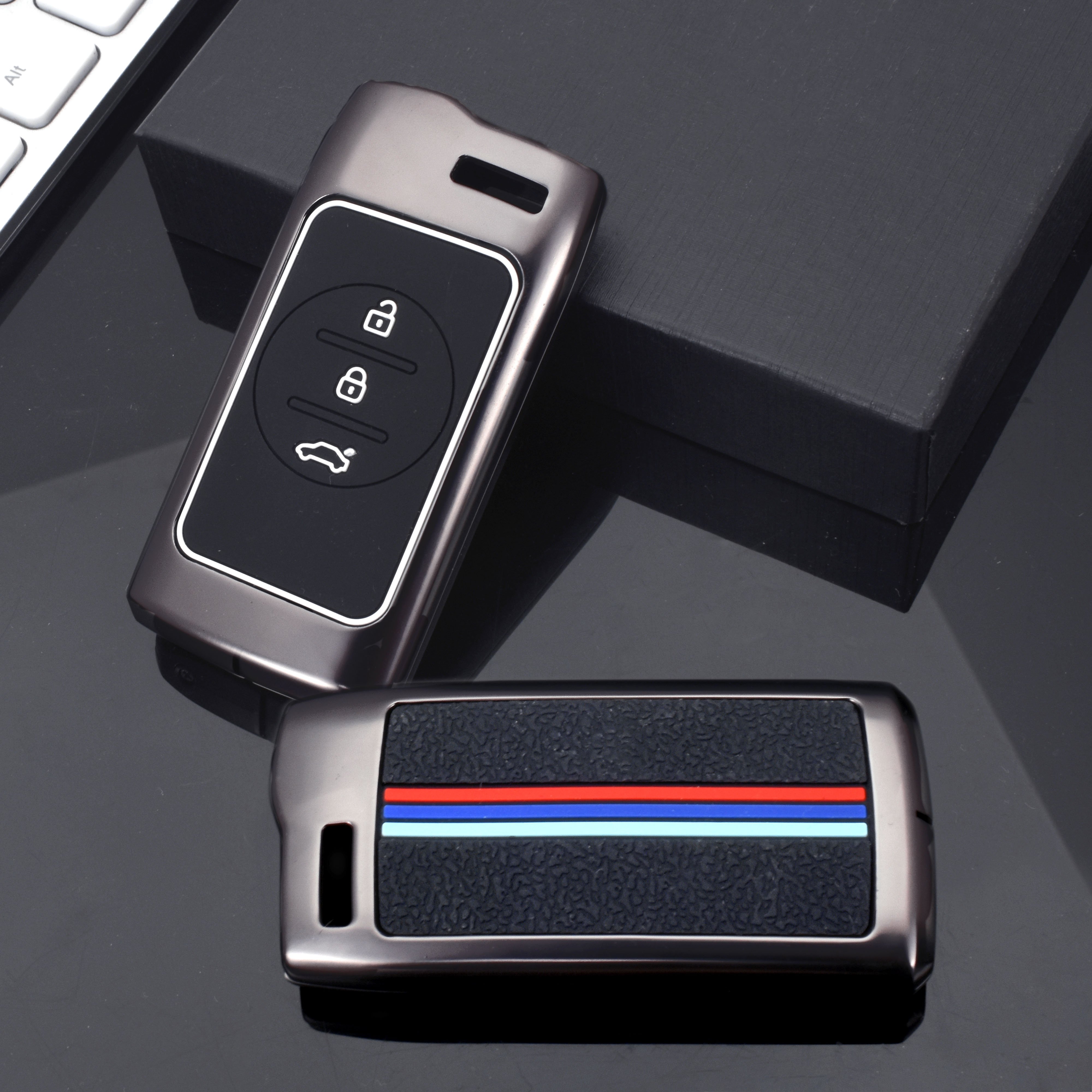 DM Zinc Alloy Car Key Case Full Cover For Chery Tiggo 8 7 Pro Arrizo 5 Pro 3x 5x Gx EQ7 Exeed TX ET-i Keychain Accessories