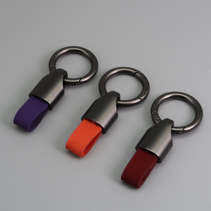 Hot selling Small Car Key Chain Ring Clip Key Fob Accessory with Keyrings Zinc Alloy Buckle