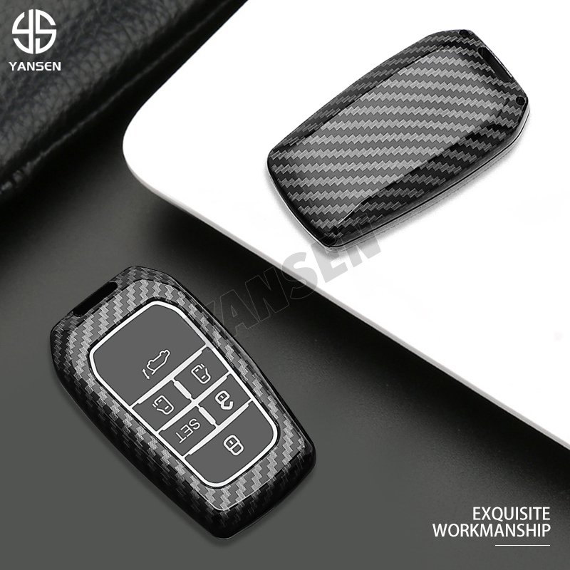 ABS Carbon fiber Remote Car Key For Toyota CHR C-HR RAV4 Land Cruiser Prado Camry Corolla