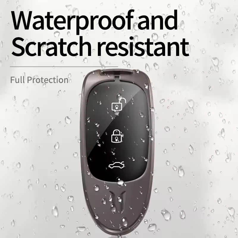 luxury Zinc Alloy metal car Key Case Smart Key Fob Case Cover For LiXiang L9 L8 L7 Alcantara accessories