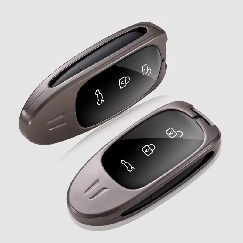 luxury Zinc Alloy metal car Key Case Smart Key Fob Case Cover For LiXiang L9 L8 L7 Alcantara accessories