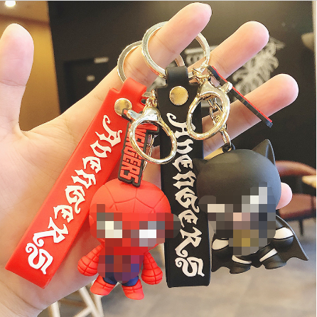 boys Pendent Key Ring self defense keychain car key anti-lost super hero marvel animation stock key chain wristlet accessories
