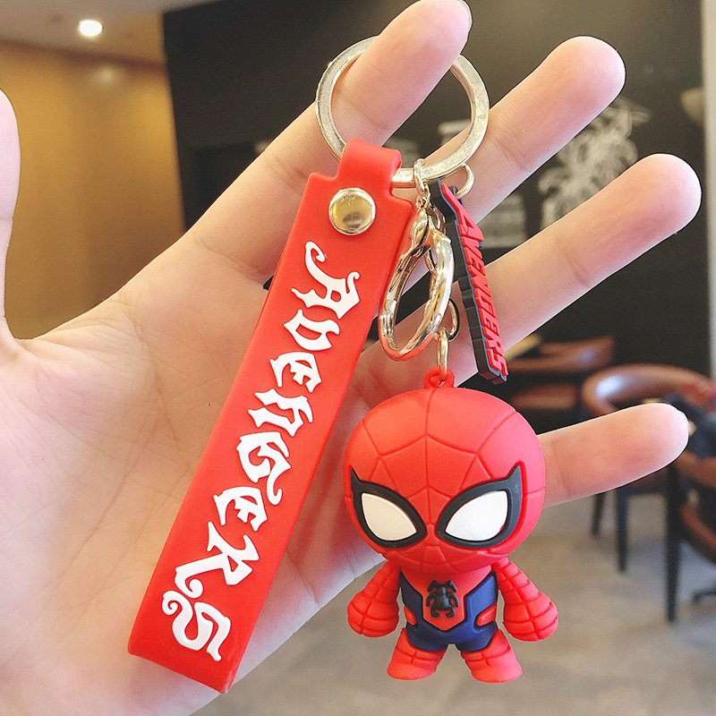boys Pendent Key Ring self defense keychain car key anti-lost super hero marvel animation stock key chain wristlet accessories