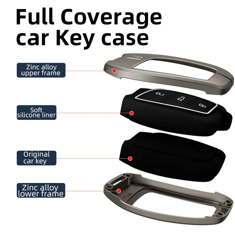 Zinc alloy Car Key Case Cover Shell for Roewe RX5 350 360 750 550 for MG 5 6 7 MG3 MG5 MG6 MG7 ZS GT GS Morris Garages HS EV I6