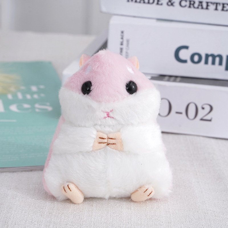 2024 Hamster Mini Plush Keychain toys Stuffed Animal Doll Key ring Handbag charm Pendant Accessories kawaii mini plush key chain