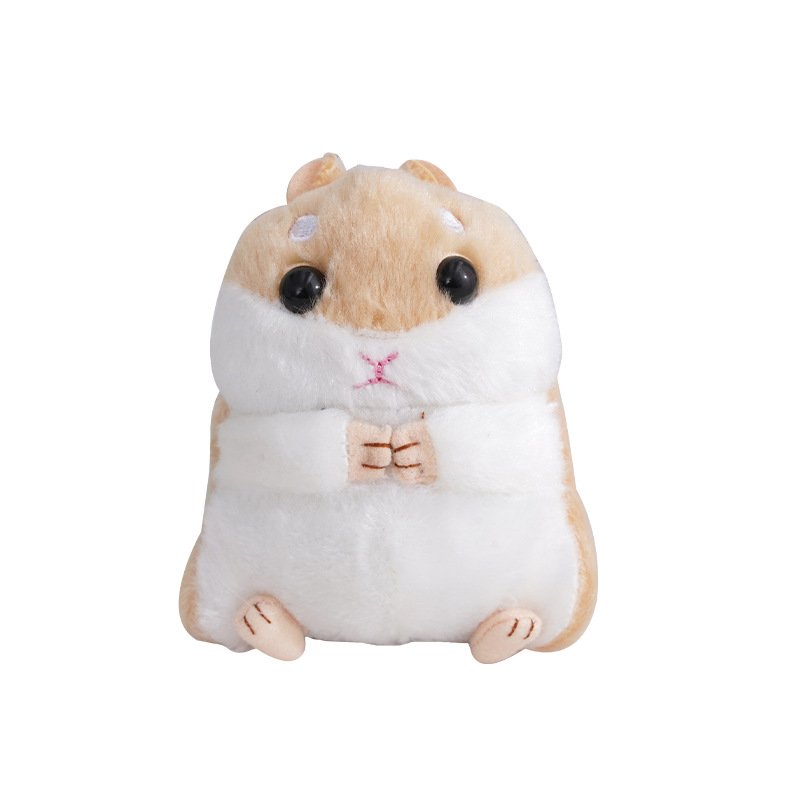 2024 Hamster Mini Plush Keychain toys Stuffed Animal Doll Key ring Handbag charm Pendant Accessories kawaii mini plush key chain
