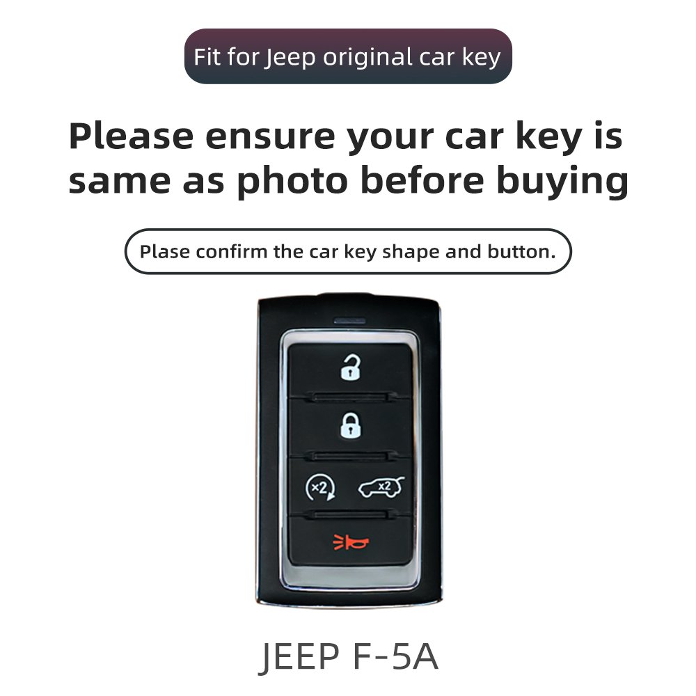 5 Buttons Auto llave Caso Leather Car Smart Key Case Cover For Jeep Renegade Shell Fob Accessaries