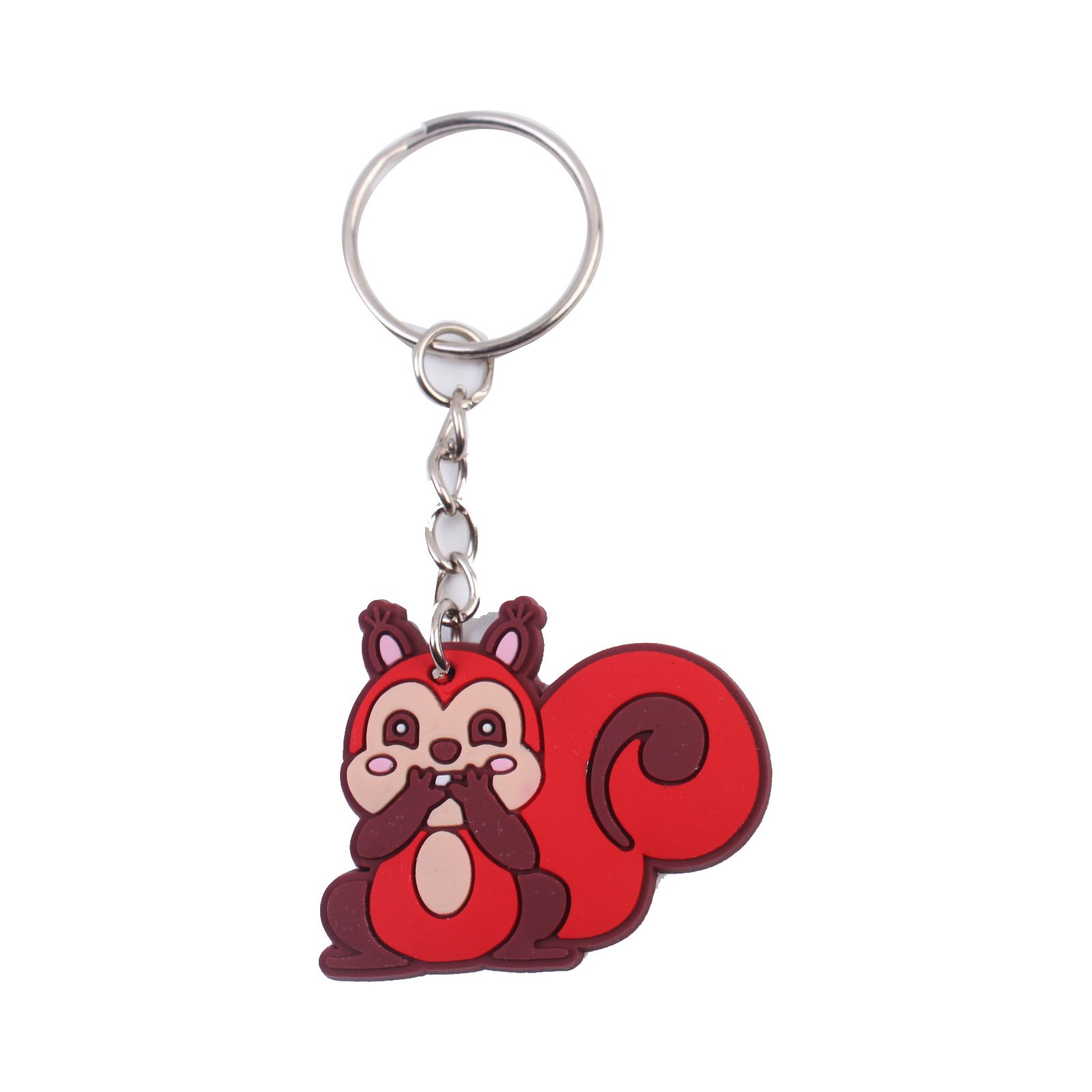 2024 New arrive PVC rubber festival promotional gift key chains Wholesale cartoon Animal key ring custom design Bag pendant