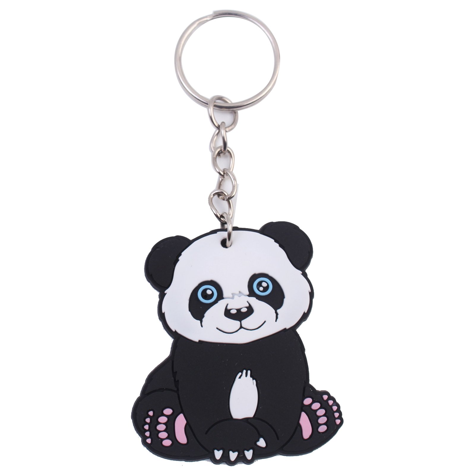 2024 New arrive PVC rubber festival promotional gift key chains Wholesale cartoon Animal key ring custom design Bag pendant