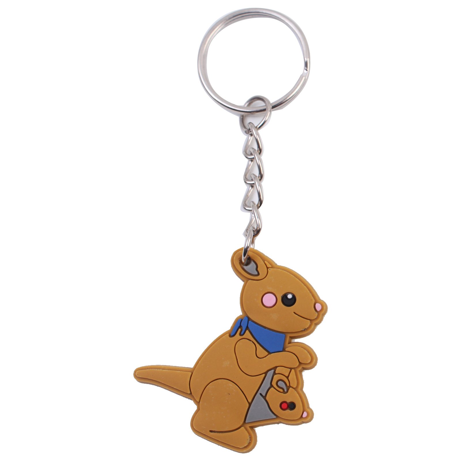 2024 New arrive PVC rubber festival promotional gift key chains Wholesale cartoon Animal key ring custom design Bag pendant