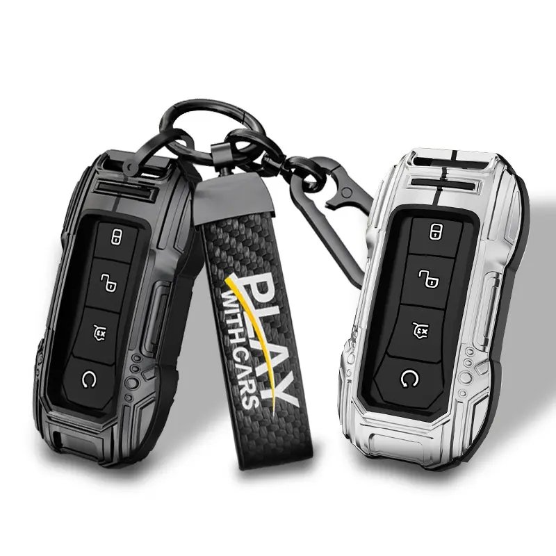 New Metal Carbon Fiber Car Key Case Cover Shell For GAC New Energy Trumpchi Aion S V Y LX GS7 GS8 GM8 GS5 GA6 GM6 Accessories