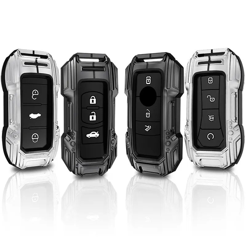 New Metal Carbon Fiber Car Key Case Cover Shell For GAC New Energy Trumpchi Aion S V Y LX GS7 GS8 GM8 GS5 GA6 GM6 Accessories