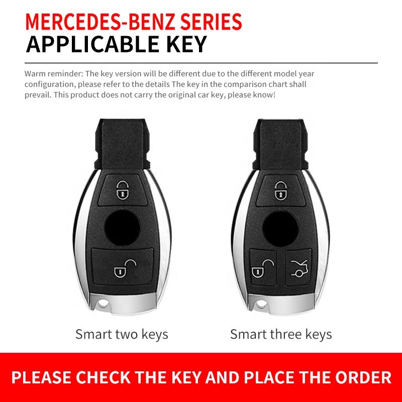 For Metal 2024 Universal Mercedes Benz Shell China Wholesale Car Key Cover Case Silicone