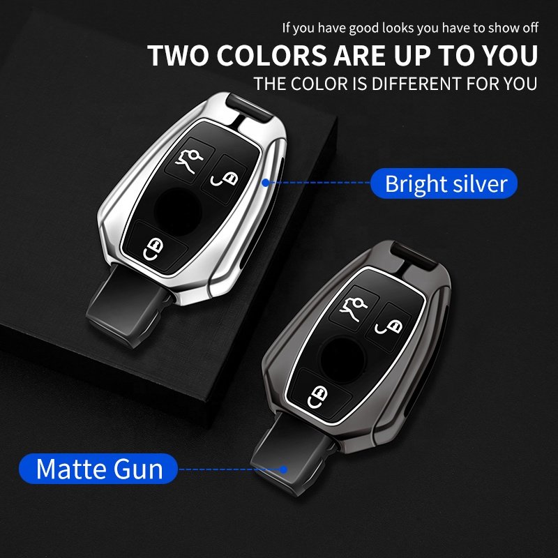 For Metal 2024 Universal Mercedes Benz Shell China Wholesale Car Key Cover Case Silicone