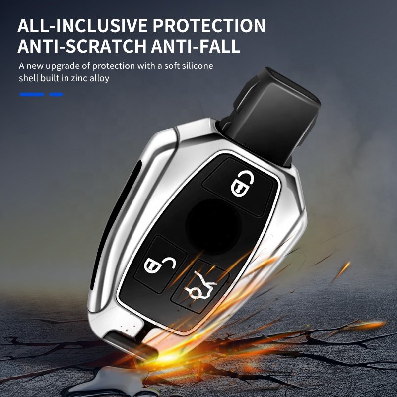 For Metal 2024 Universal Mercedes Benz Shell China Wholesale Car Key Cover Case Silicone