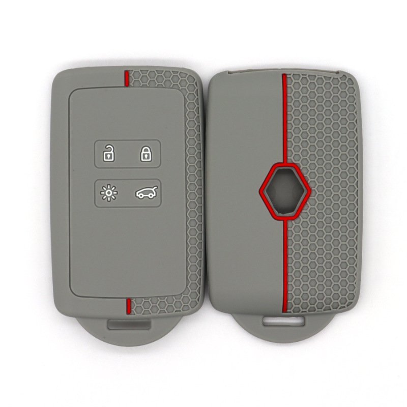 4 Button Silicone Car Case Key Cover For Renault Clio Scenic Megane Duster Sandero Captur Twingo Modus Remote Shell Accessories