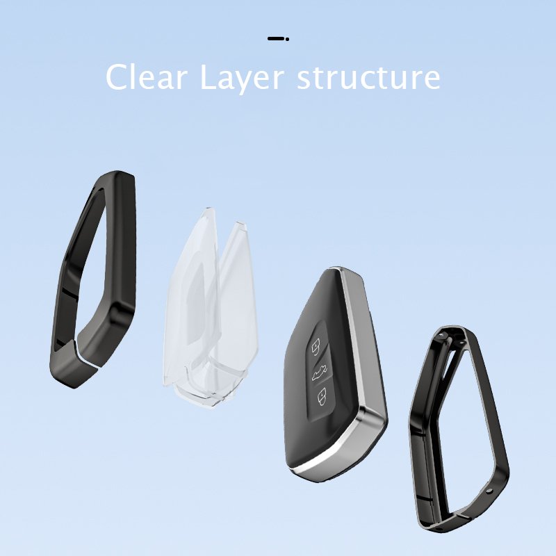 car key accessories for Volkswagen golf and tiguan keychain leather car key case car key covrer