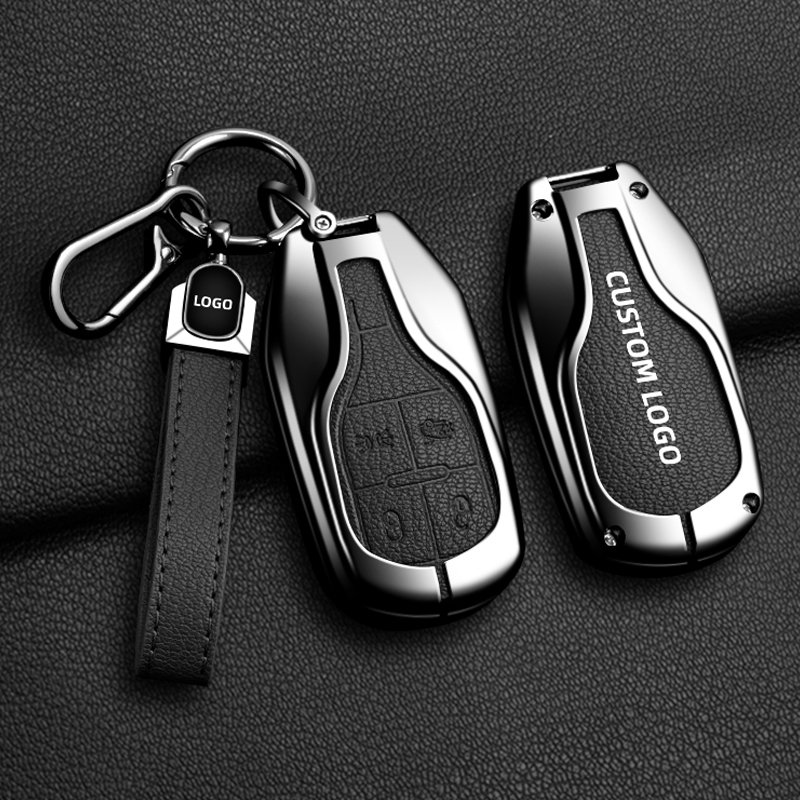 Suitable for Maserati car key cover Levent Ghibli Quattroporte MC20 automobile key fob case leather metal bag