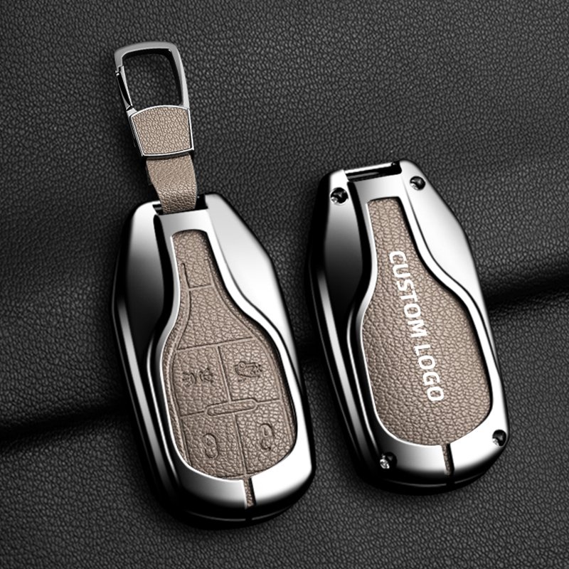 Suitable for Maserati car key cover Levent Ghibli Quattroporte MC20 automobile key fob case leather metal bag