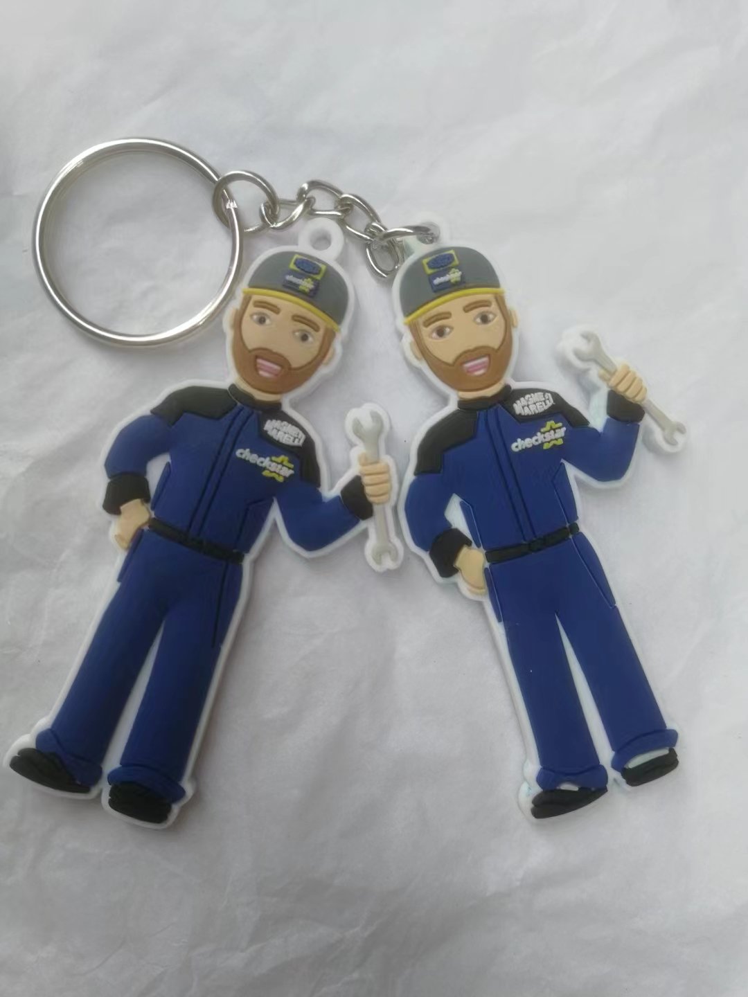 Promotional Business Gift for Custom Logo Key Chains 2d 3d Pvc Keychains Personalized Key Chain Pp Bag Soft Rubber 10pcs 0.015kg