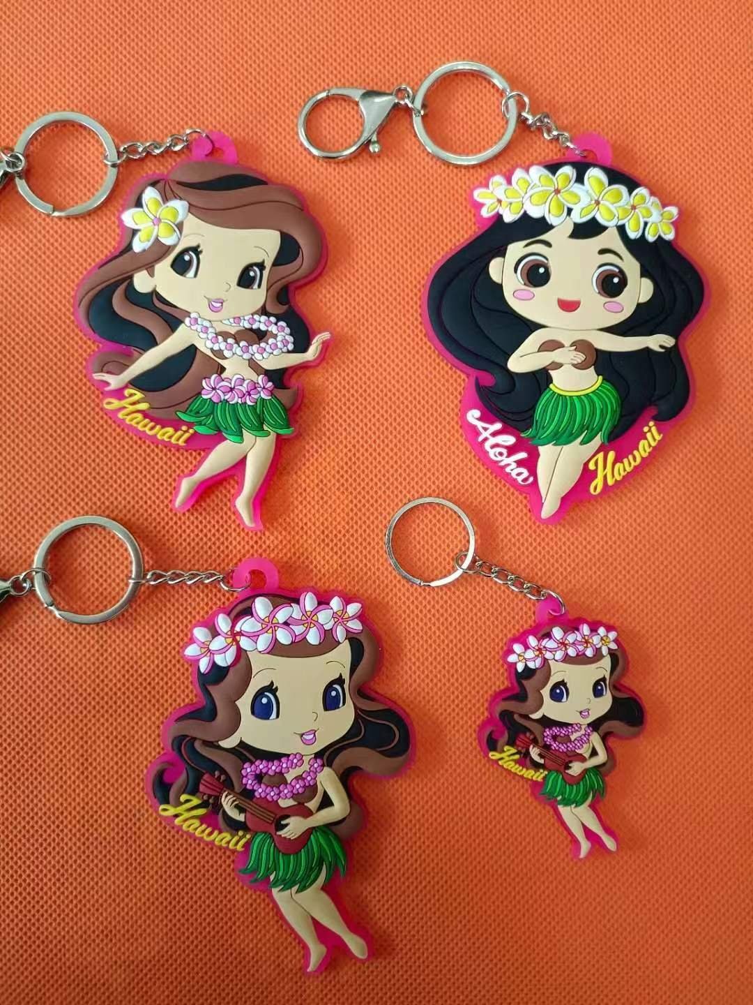 Promotional Business Gift for Custom Logo Key Chains 2d 3d Pvc Keychains Personalized Key Chain Pp Bag Soft Rubber 10pcs 0.015kg