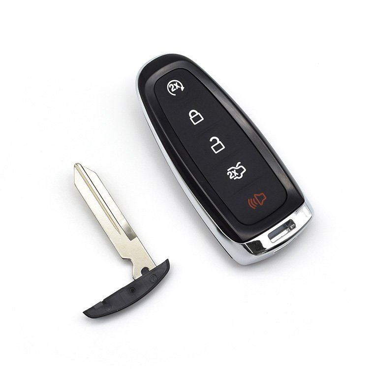 Topbest AF keyless-go 5 Buttons Remote Car Key For F-ord 315mhz 4D63chip emergency key FCC ID M3N-5WY8609 Smart Car key