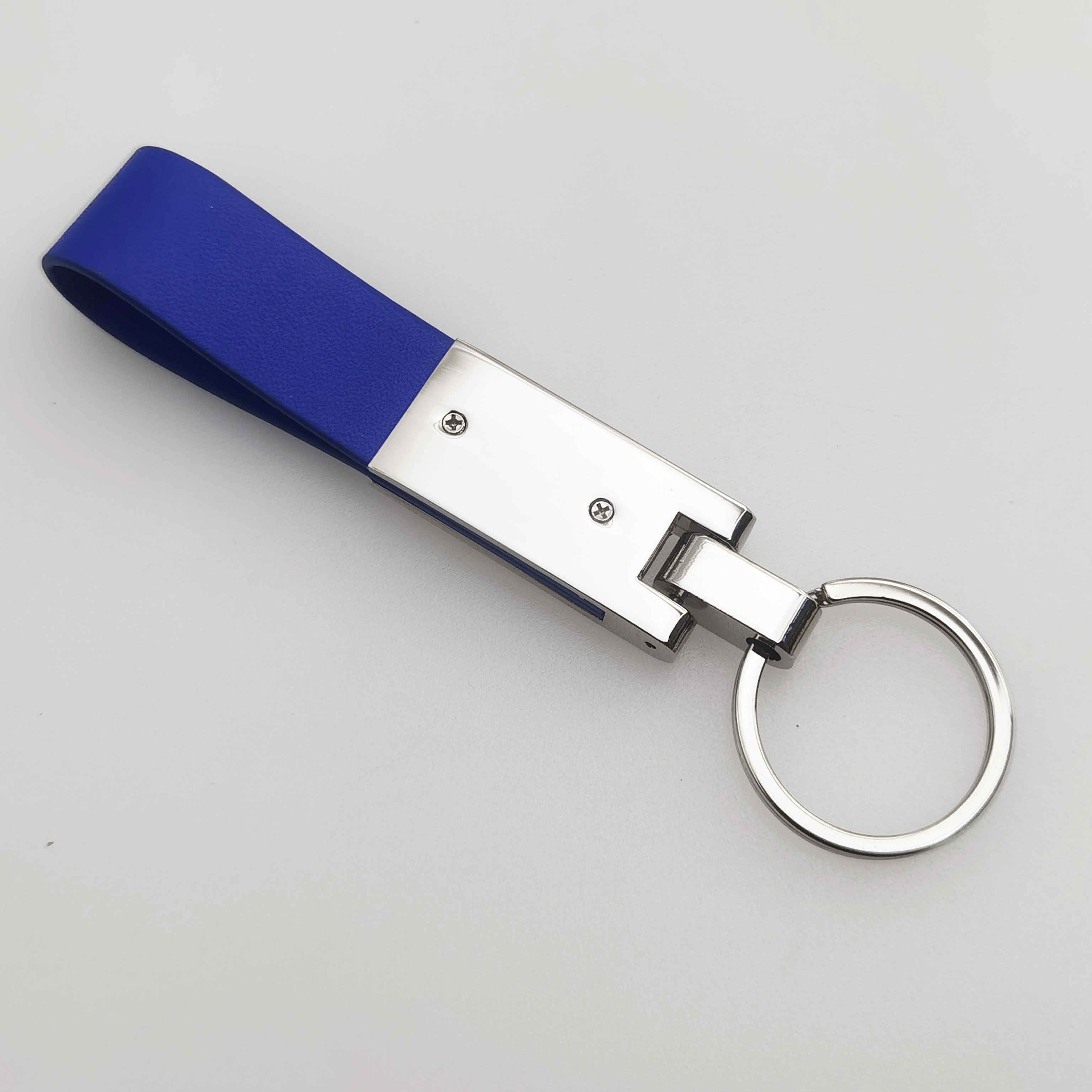 Custom logo faux pu leather car key chain holder sublimation blank leather keychain Accessories