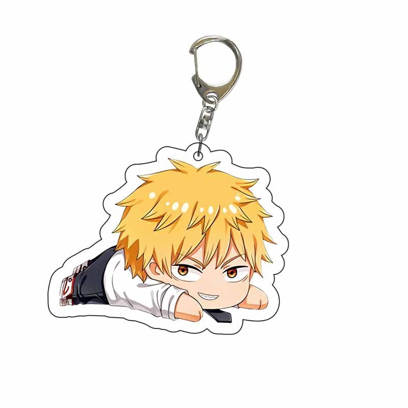 Wholesale Acrylic Keychain Makima Backpack Car Keys Holder Accessories Himemo Anime Collection Gift Key Bag Pendant
