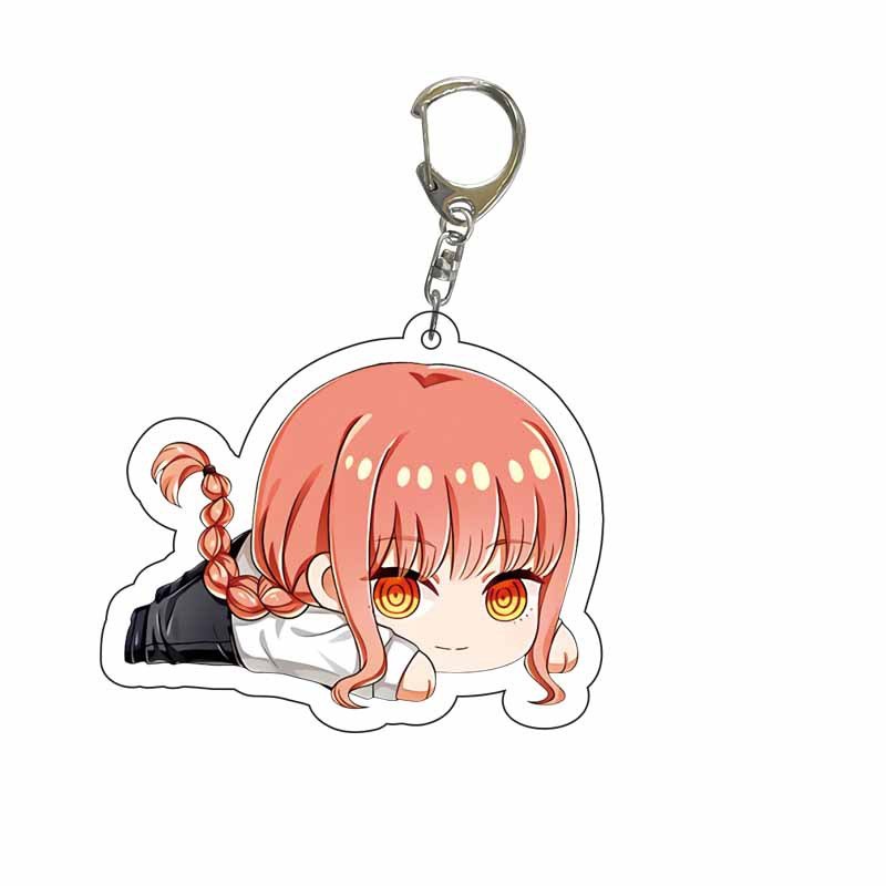 Wholesale Acrylic Keychain Makima Backpack Car Keys Holder Accessories Himemo Anime Collection Gift Key Bag Pendant