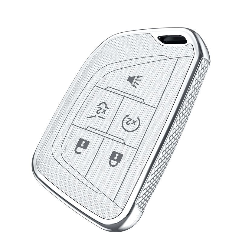 Zinc-Coated Auto Shell Fob Holder Cadillac CT5 XT5 XT6 Metal Remote Car Key Cover Case Accessories Protective