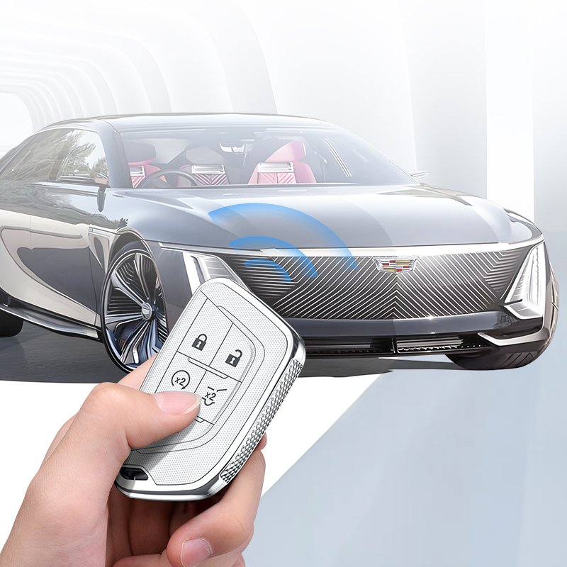 Zinc-Coated Auto Shell Fob Holder Cadillac CT5 XT5 XT6 Metal Remote Car Key Cover Case Accessories Protective