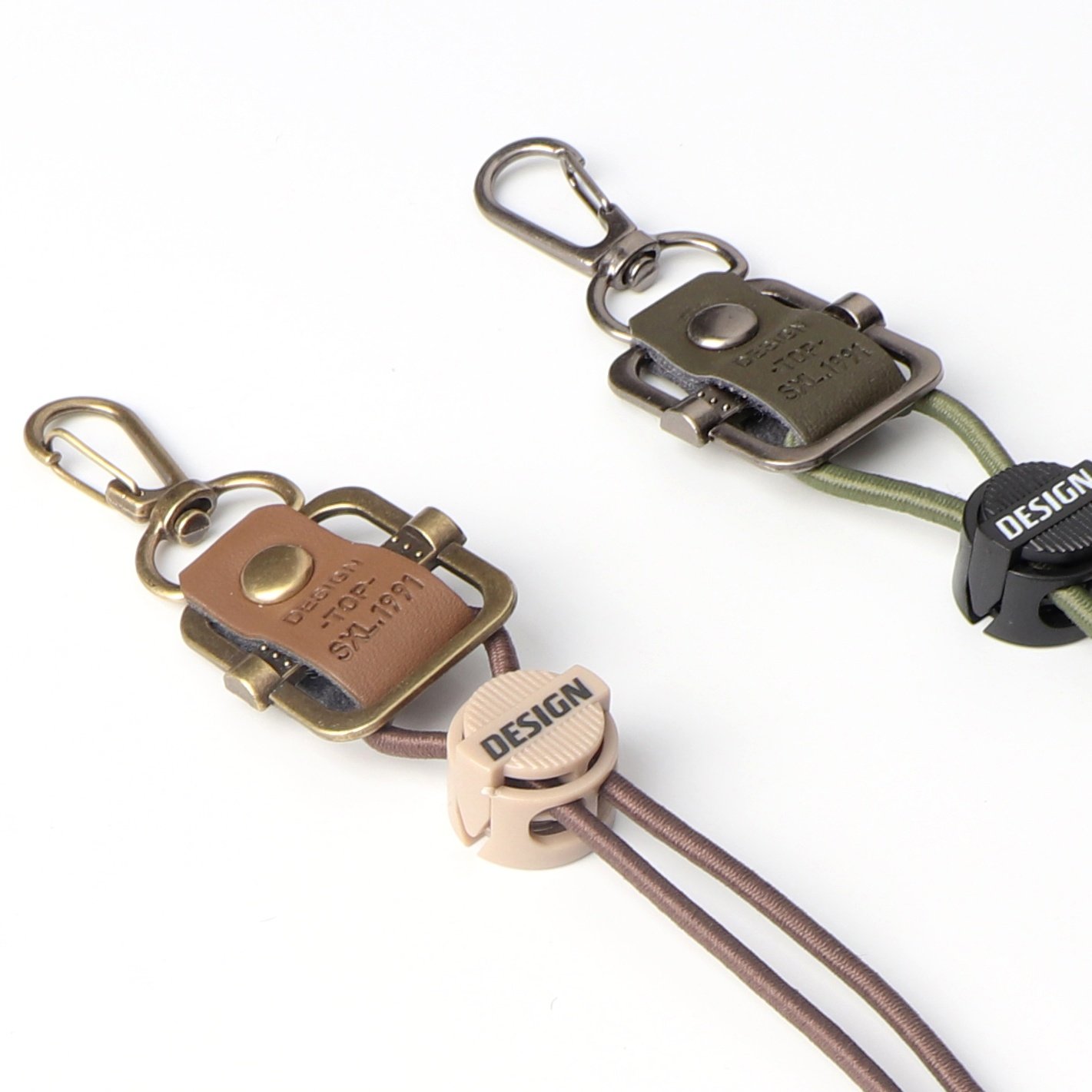 Adjustable Elastic Nylon Rope Gifts metal key chains Ornaments DIY Clothing Accessories metal crafts for keys