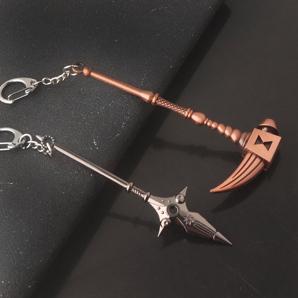 Japan Anime Meliodas Lost Bane Escano Axe Key Ring The Seven Deadly Sins Artifact Weapon Model Keychain