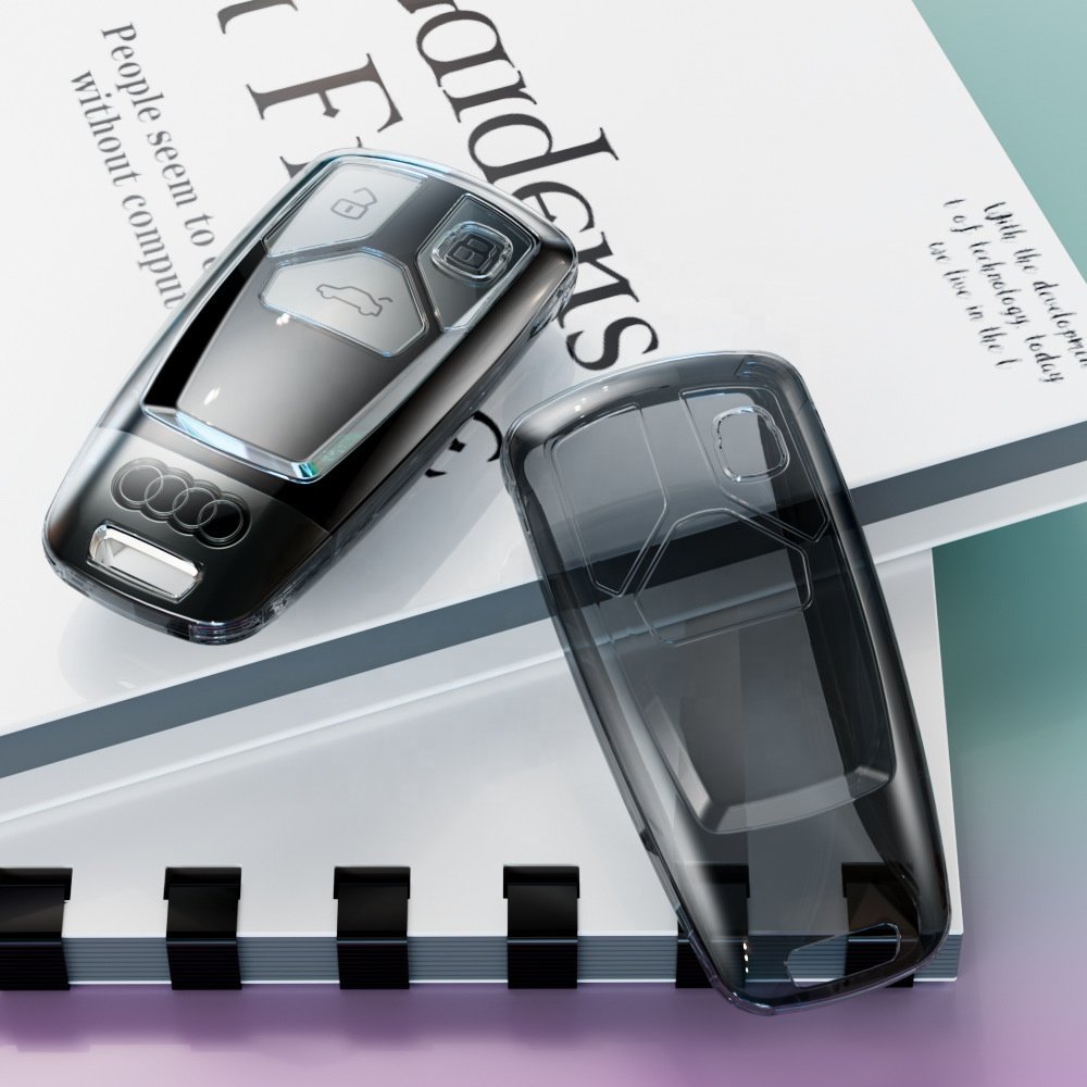 Simply classic car key case TPU clear car key cover for Audi A4L A5 Q5L car key accessories