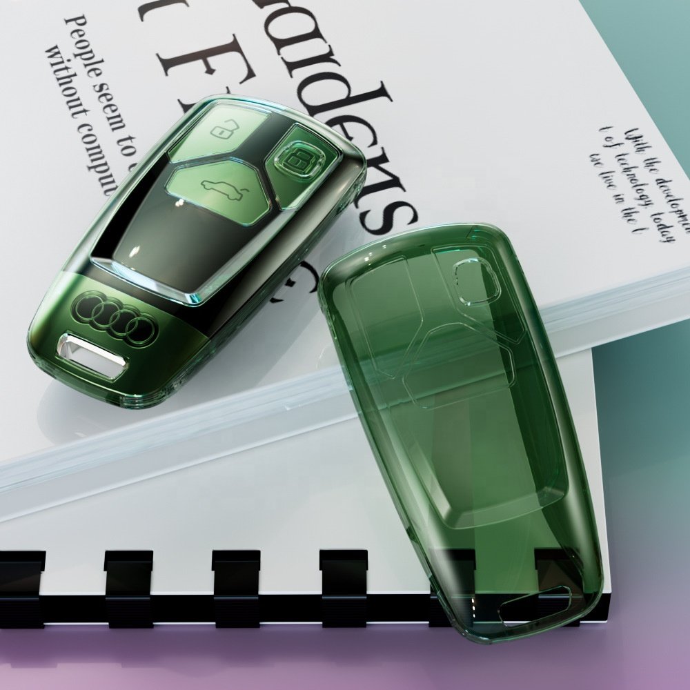 Simply classic car key case TPU clear car key cover for Audi A4L A5 Q5L car key accessories