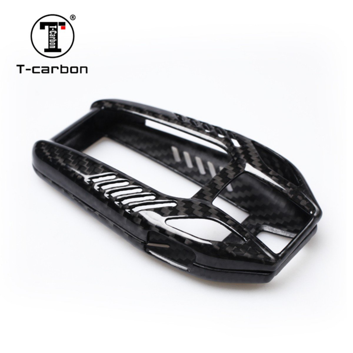 T-carbon Car Key Cover Style Car Key Case Shell Fob Interior Accessories Carbon Fiber for BMW 5 7 Series G11 G12 G30 G31 G32 I8