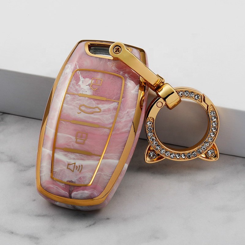 Jade TPU car fob case key cover with keychain for Great Wall New Haval Jolion 4A Chip car protector accessories