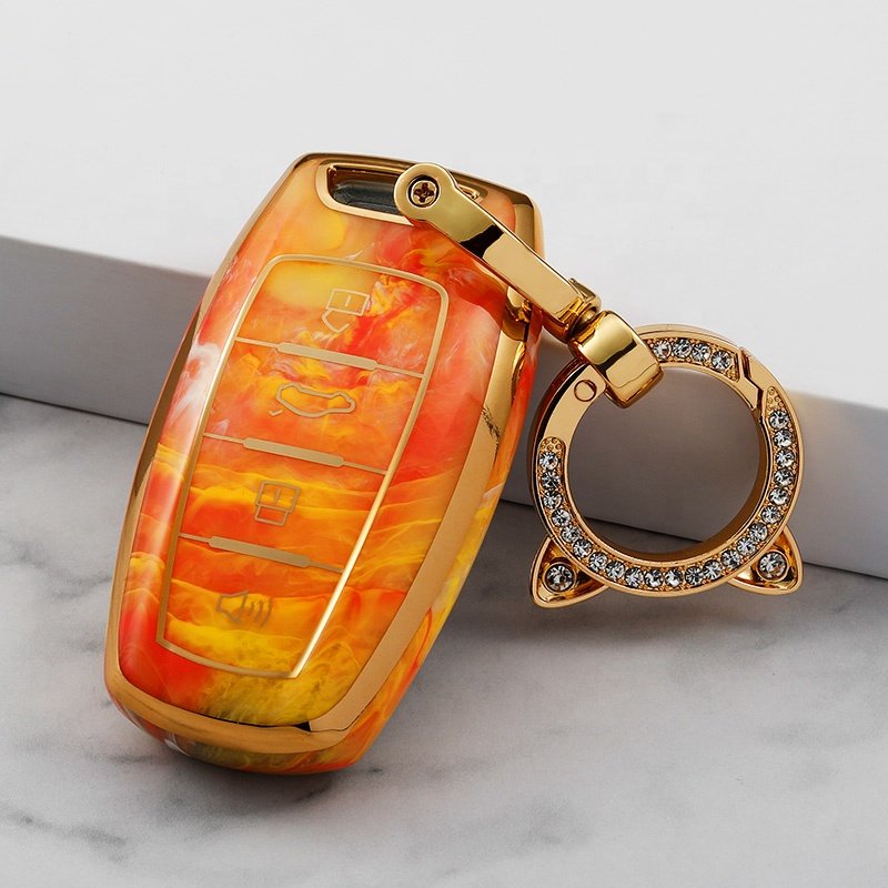 Jade TPU car fob case key cover with keychain for Great Wall New Haval Jolion 4A Chip car protector accessories
