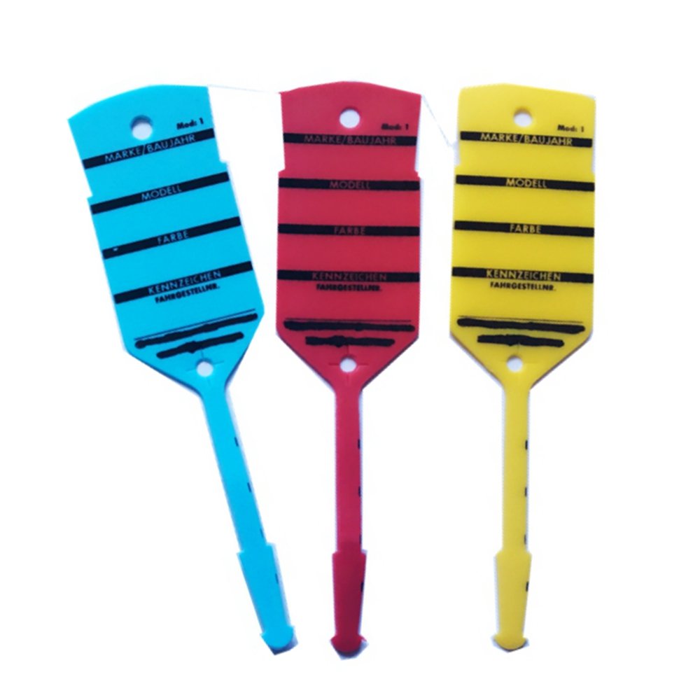 Plastic Car Parking Tag Disposable Car Key Tags