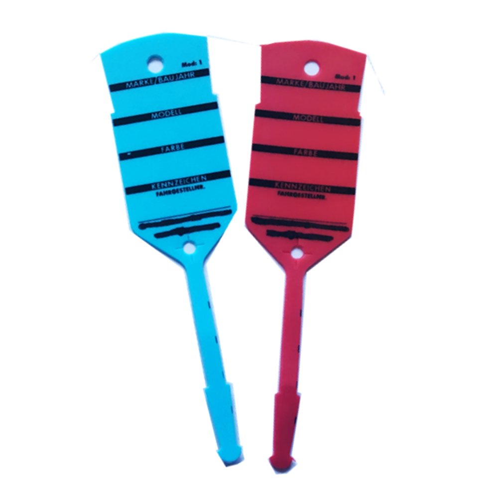 Plastic Car Parking Tag Disposable Car Key Tags