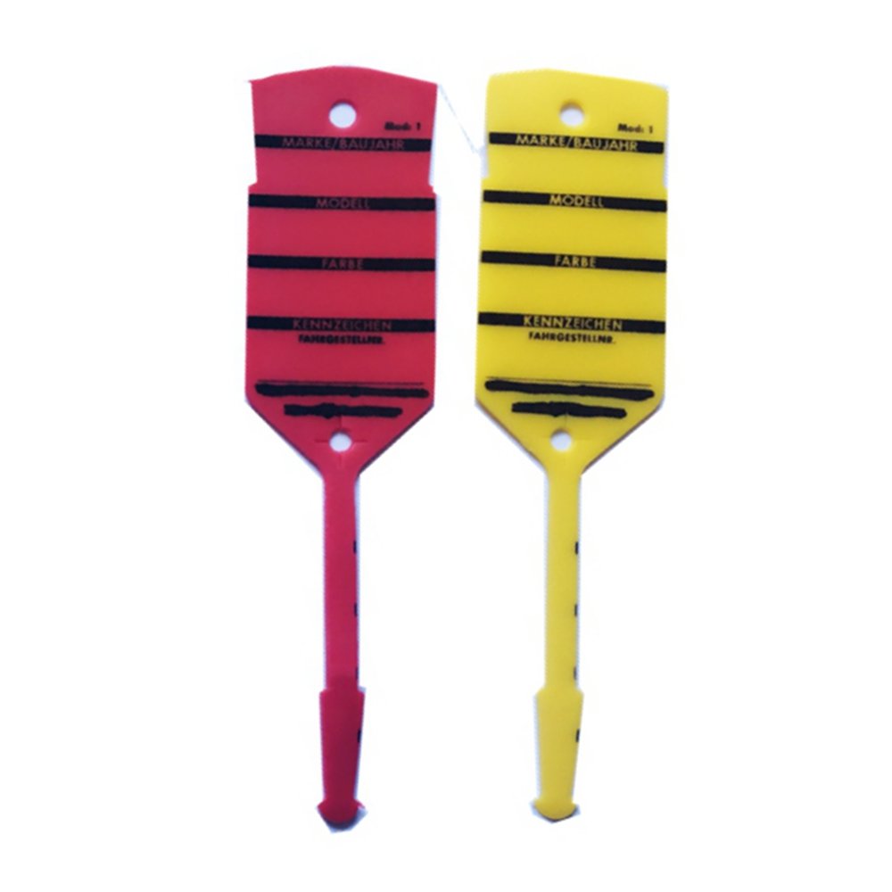 Plastic Car Parking Tag Disposable Car Key Tags