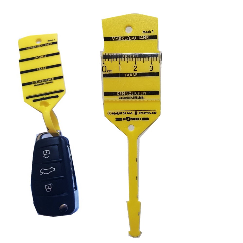 Plastic Car Parking Tag Disposable Car Key Tags