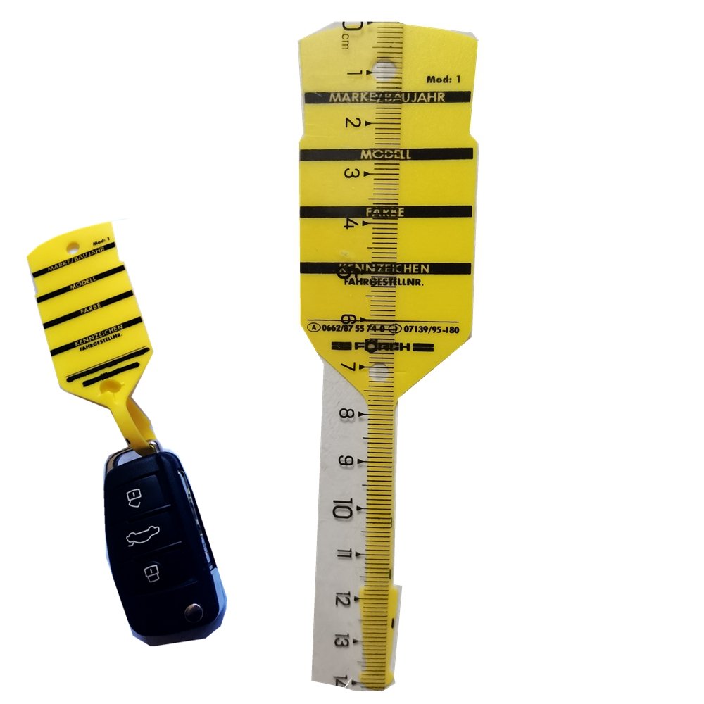 Plastic Car Parking Tag Disposable Car Key Tags