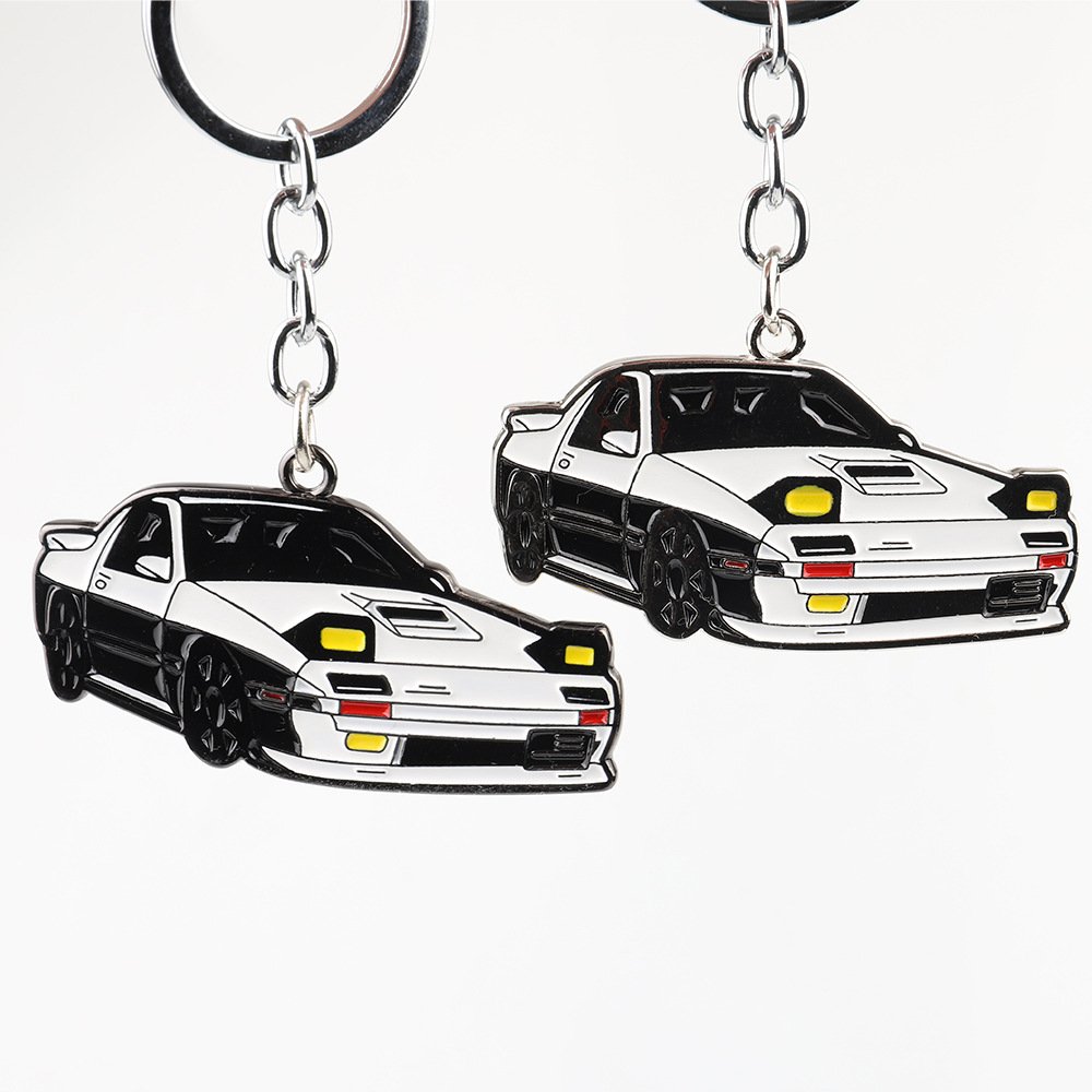 New car model key chain pendant metal gift accessories modified enamel keychains