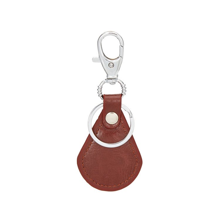 High Quality Custom Keychains Fan Shaped Zinc Alloy Car Leather Key Chain