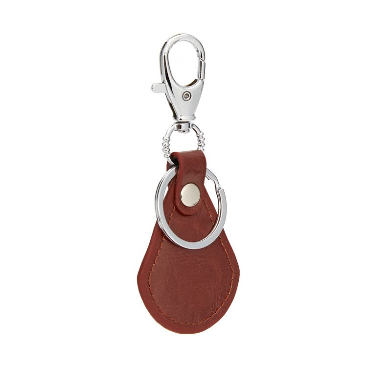 High Quality Custom Keychains Fan Shaped Zinc Alloy Car Leather Key Chain