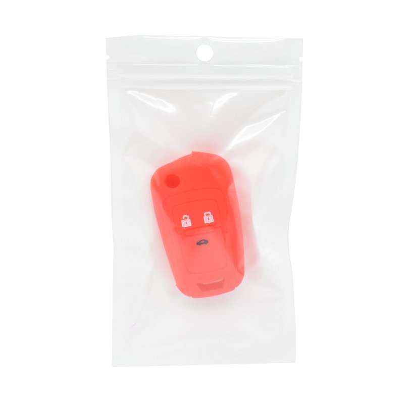 silicone key cover keychain accessories for C-hevrolet a-veo C-ruz R-awon 3 button car key case holder